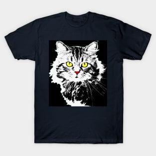 Pop art white black T-Shirt